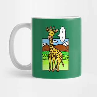 Funny cartoon giraffe Mug